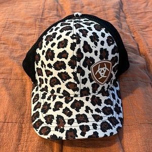 Cheetah Print Ariat Baseball Hat